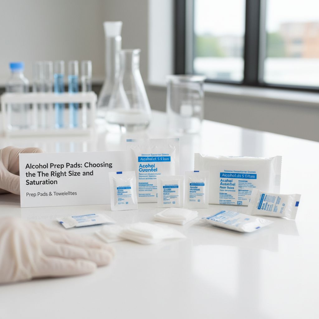 Alcohol Prep Pads: Choosing the Right Size and Saturation