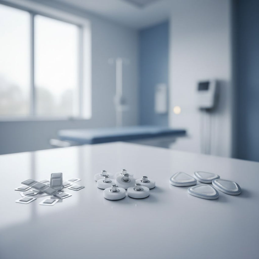 EKG Electrodes: Tab, Snap, and Stress-Test Options