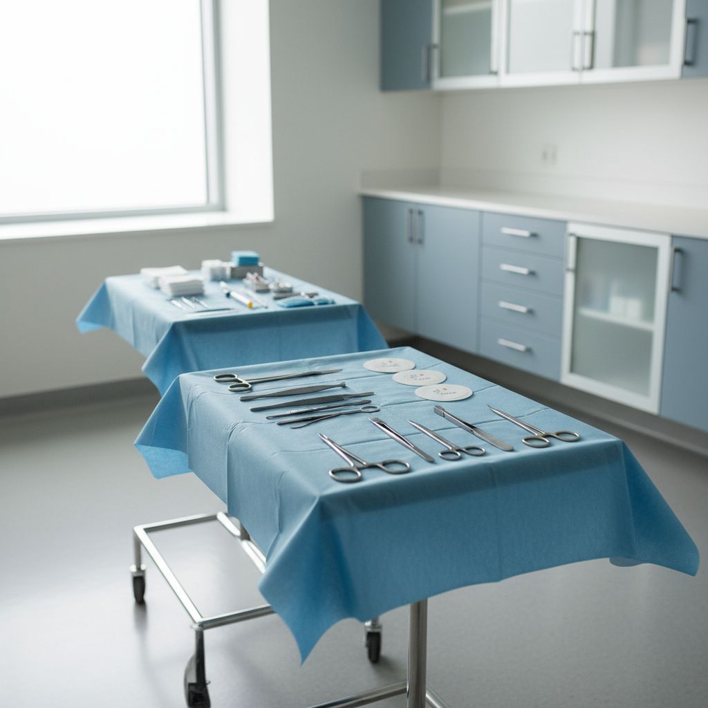 Mayo Stands and Procedure Trays for Sterile Setup