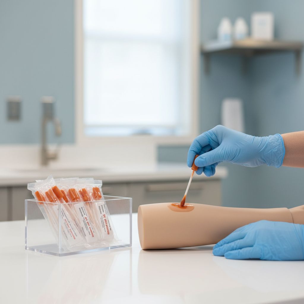 Povidone-Iodine Swabsticks: Application Technique and Storage