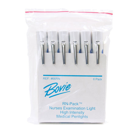 RN Pack Disposable Penlight, Pupil Gauge, 6/PK