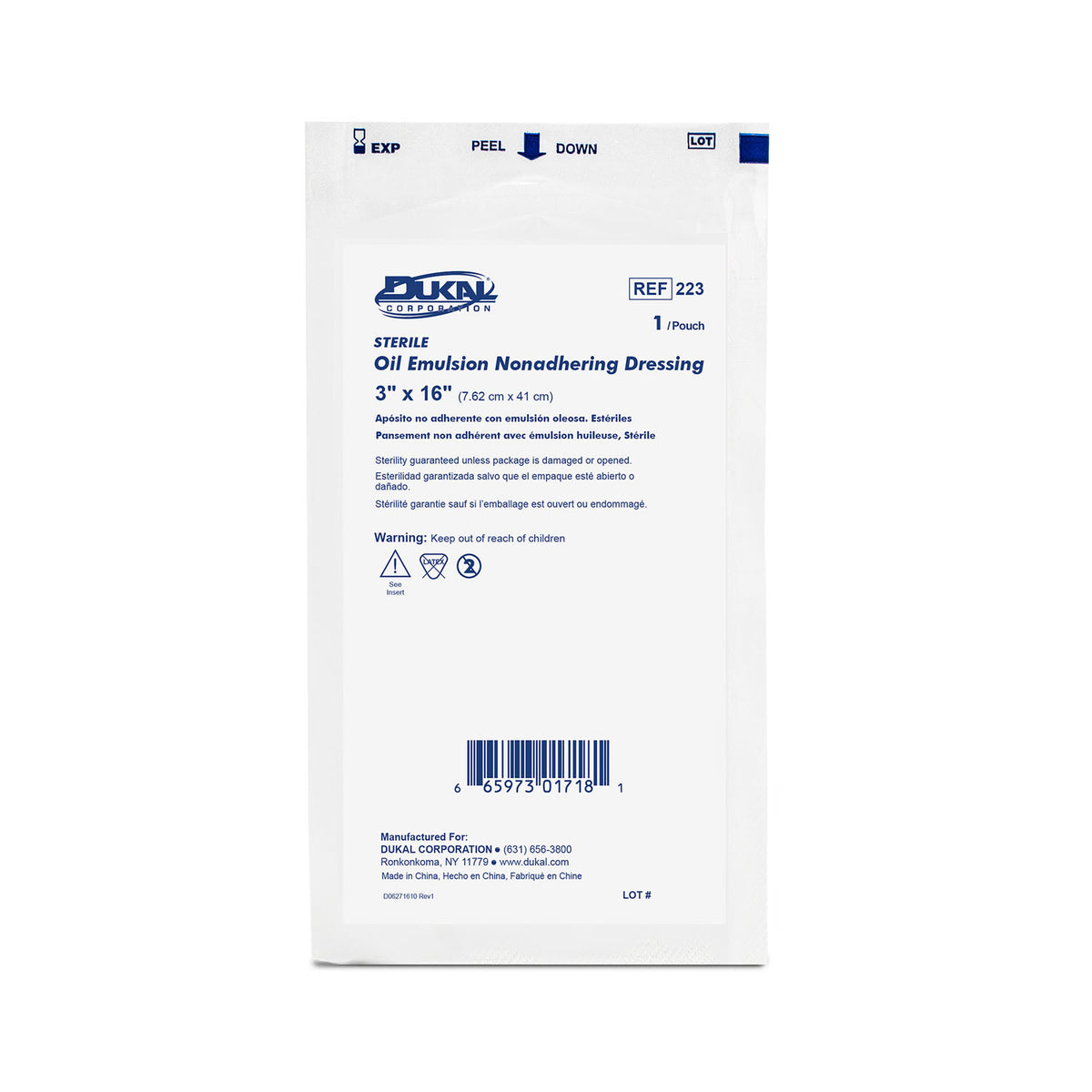 Dukal Alba Permeable Non-Adhering Dressings - 1/PK