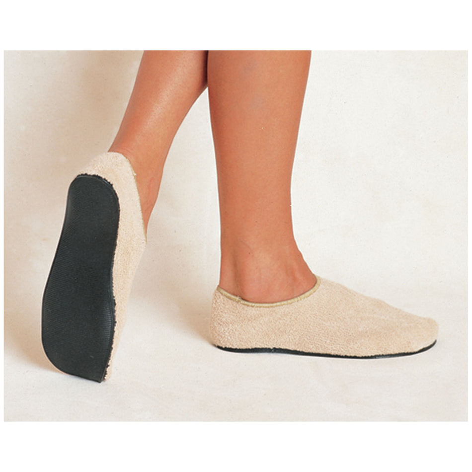 Alba Care-Steps II Hard Sole Slippers - White