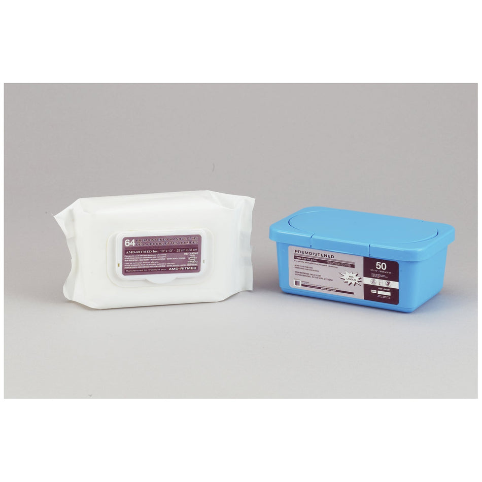 Amd Medicom Spunlace Washcloths - Pre-Moistened (Tub)