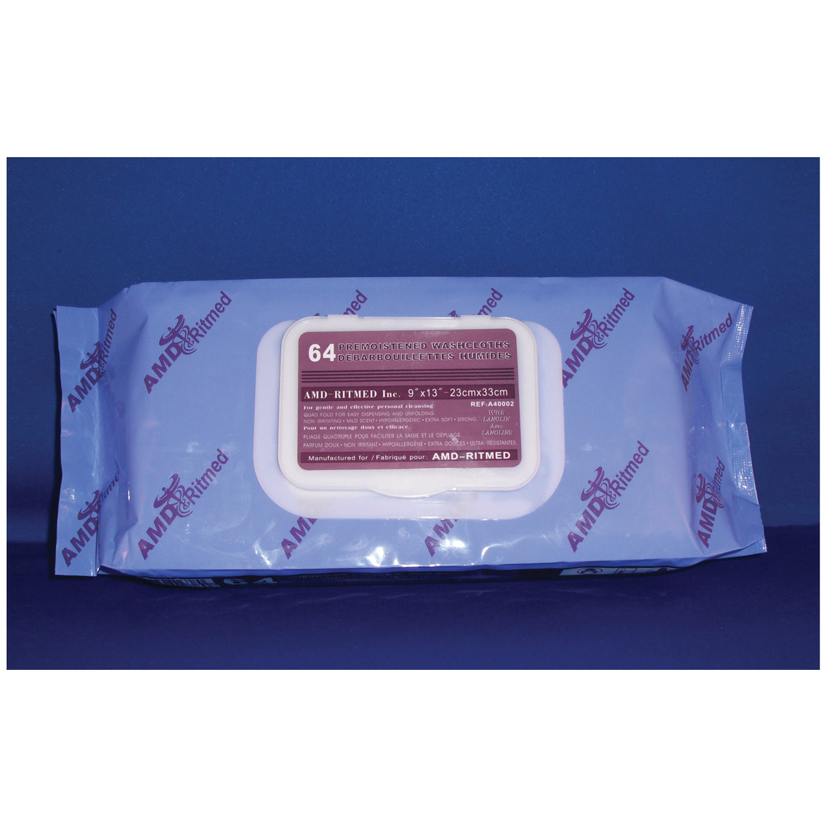 Amd Medicom Spunlace Washcloths - Pre-Moistened (Soft Pack)
