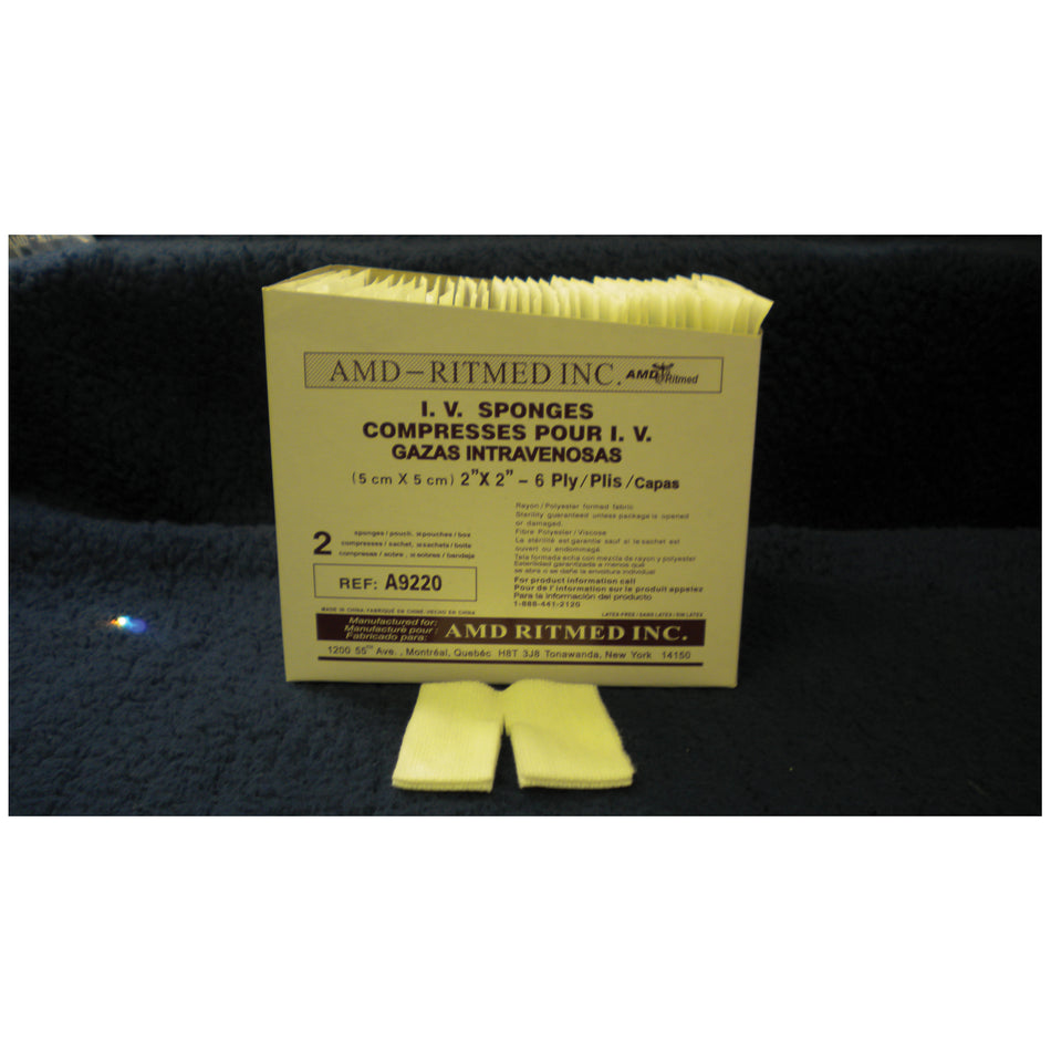 Amd Medicom Trach & IV Non-Woven Dressing Sponges - Regular