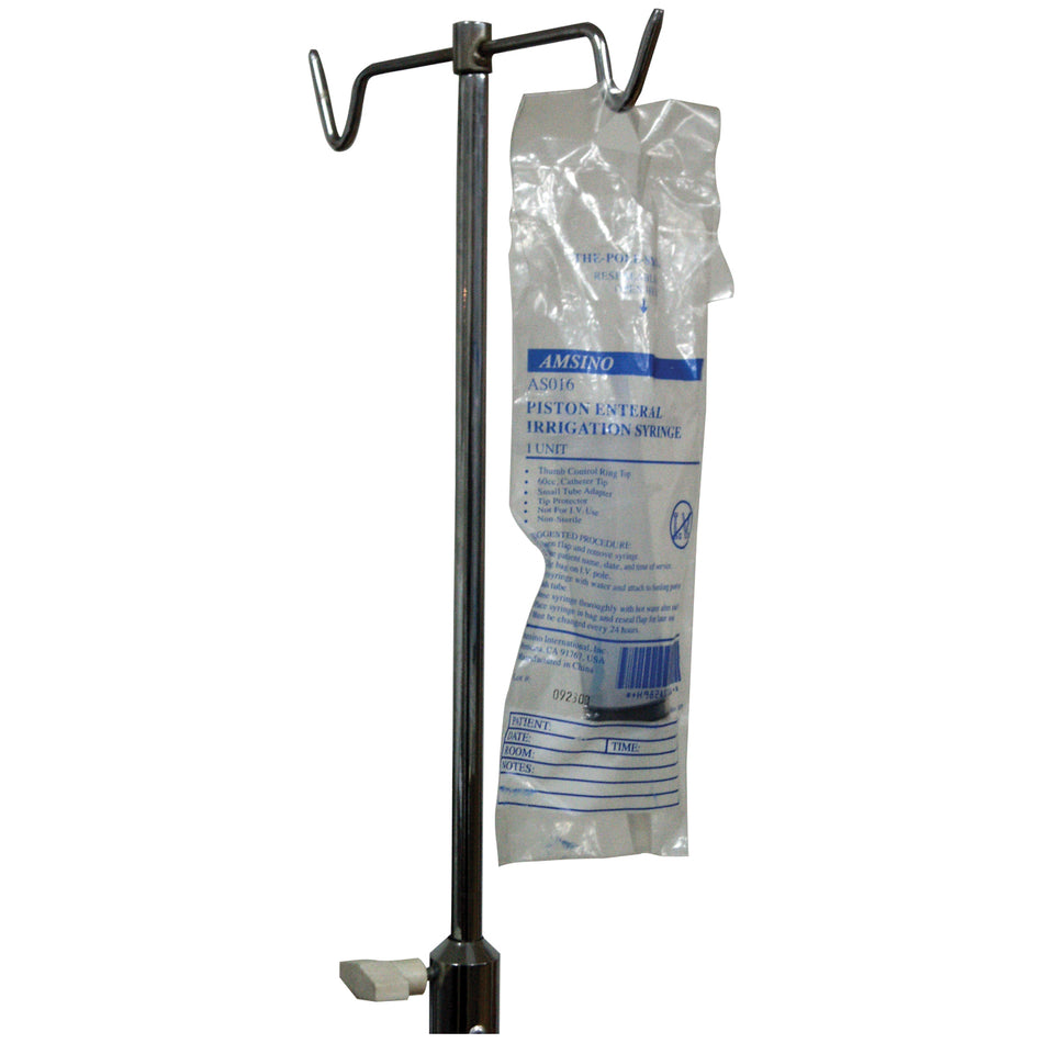 Amsino Amsure Pole Syringe - Thumb Control Ring, Non-Sterile