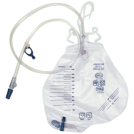 Amsino Amsure Urinary Drainage Bags - Anti-Reflux Chamber