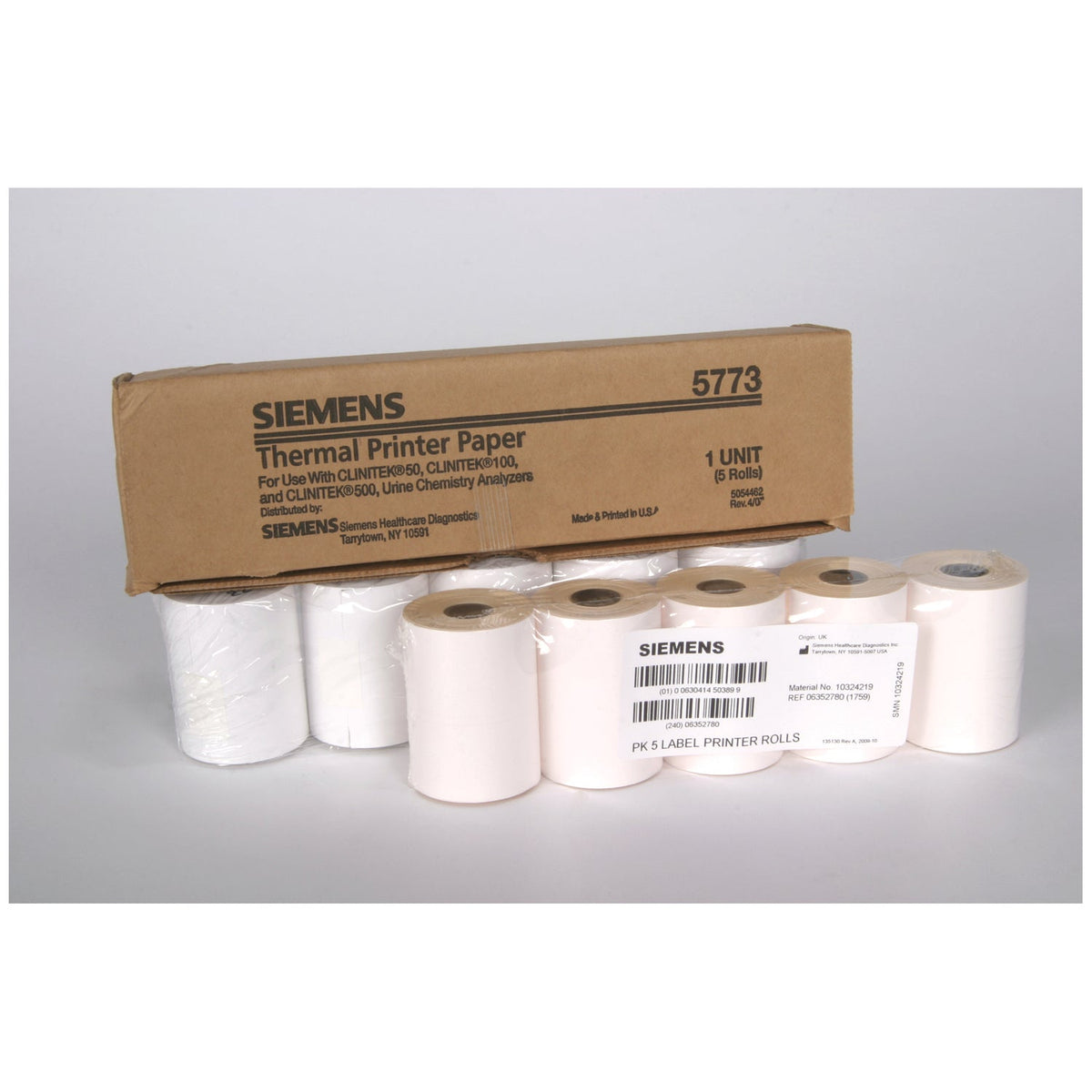Siemens Clinitek Urine Chemistry Analyzer - Status Label Printer Paper