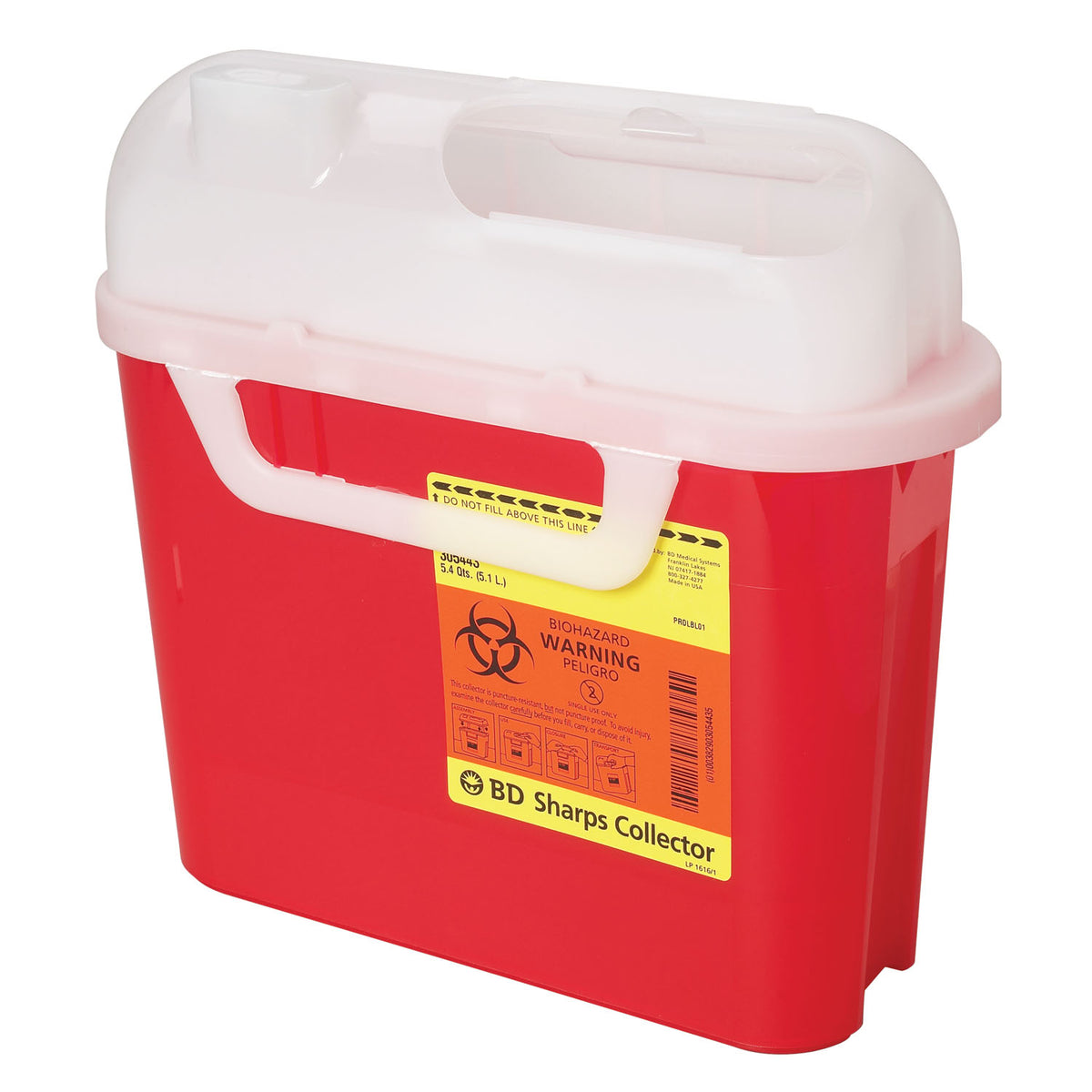 BD Patient Room Sharps Collectors - Side Entry, Pearl