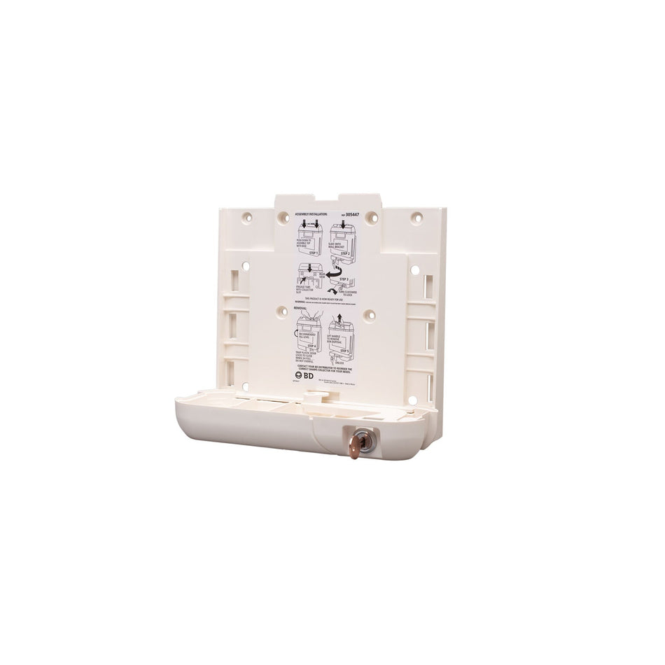 BD Sharps Collector Accessories - Locking Wall Brackets for 5.4 Qt Collector
