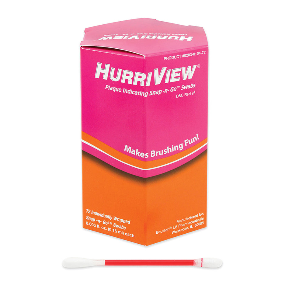 Beutlich Hurriview Plaque Indicating Snap -N- Gotm Swabs
