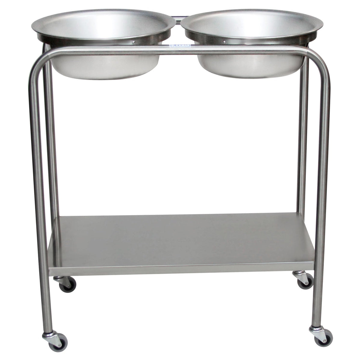 Blickman Solution Stands - Double Basin with Shelf