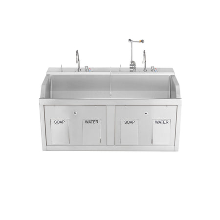 Blickman Scrub Sinks - Lodi Series - Wall Mounted with Eyewash and Digital Timer