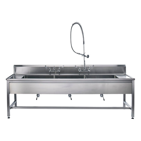 Blickman Decontamination Stations - Stainless Steel SQ Tube Base