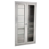 Blickman Equipment & Supplies Cabinets - Glass Door, Stainless Steel Shelves