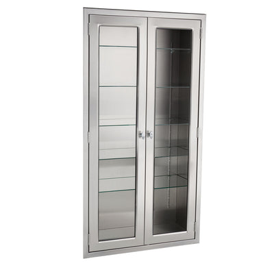Blickman Equipment & Supplies Cabinets - Glass Door, Stainless Steel Shelves