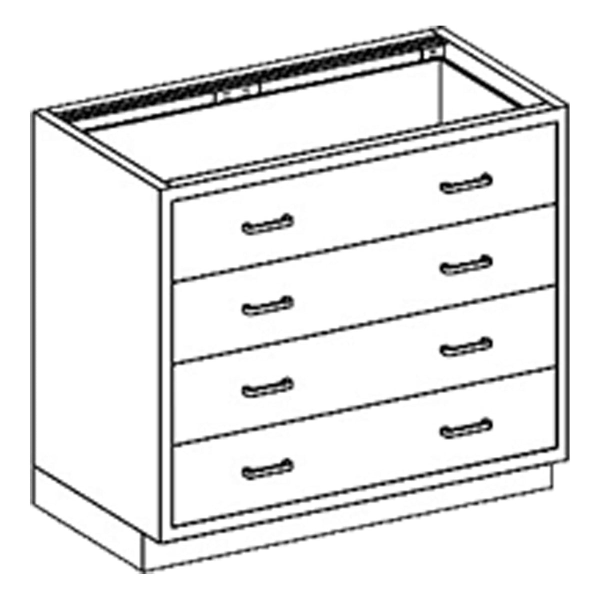 Blickman Case Cabinets - 35" Width with 1/4-1 Drawers