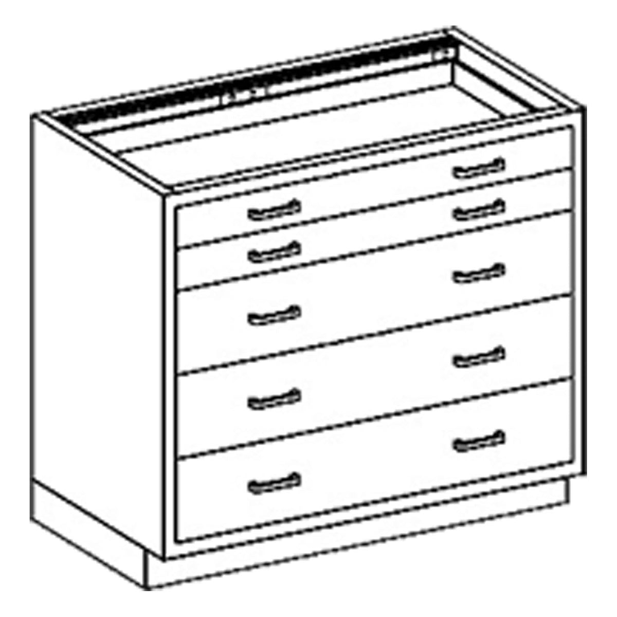 Blickman Case Cabinets - 35" Width with 1/8-1 Drawers