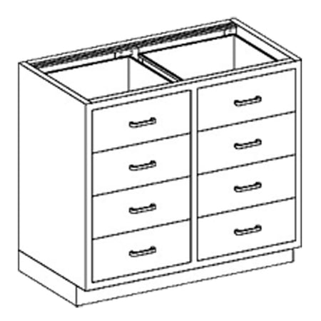 Blickman Case Cabinets - 35" Width with Drawers Only