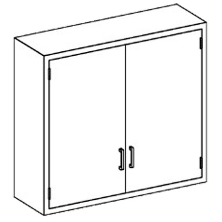 Blickman Wall Cabinets - Hinge Solid Door