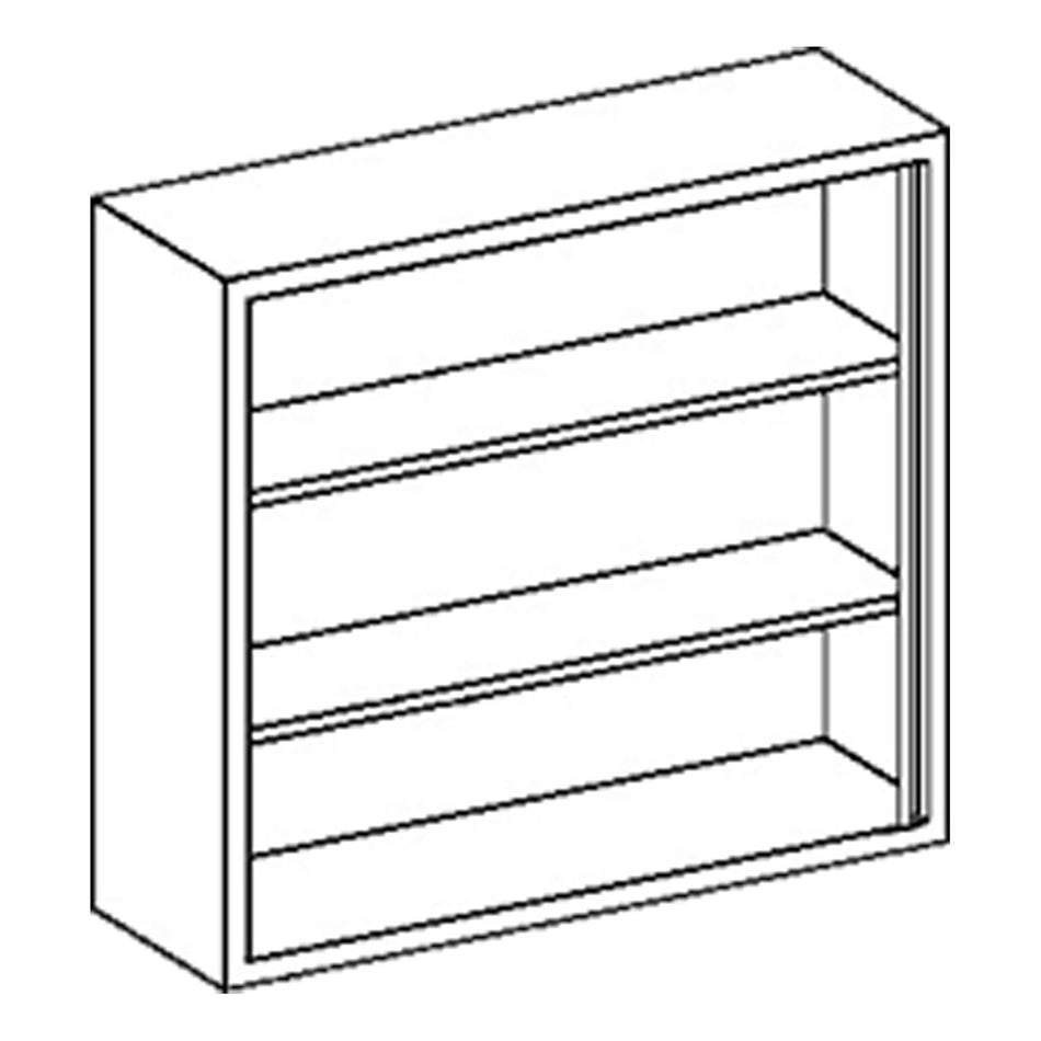 Blickman Wall Cabinets - Open Face