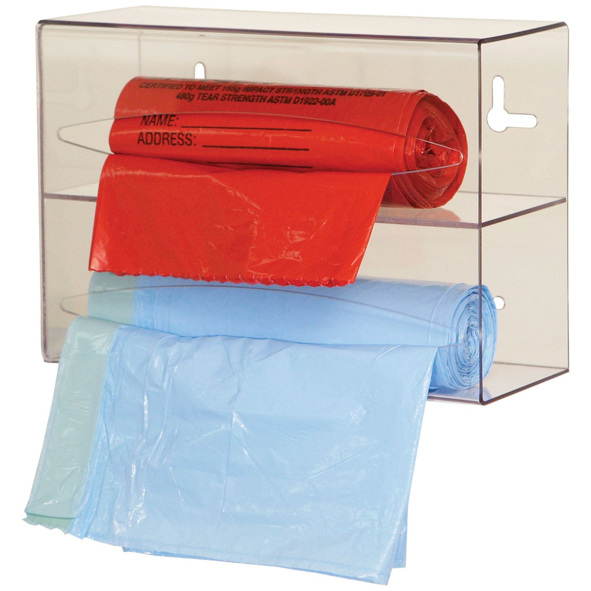 Marketlab Bowman Bag Dispensers - Double, Clear Petg Plastic