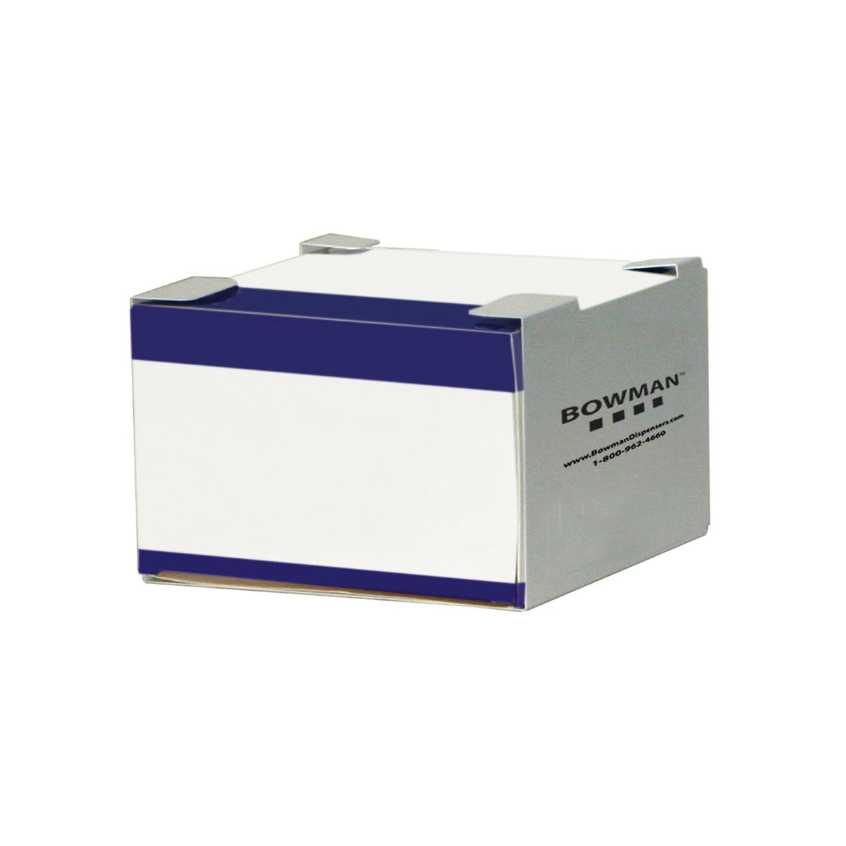 Marketlab Bowman Face Mask Dispensers - Tie Style, White Powder Coated Steel - Dual Position
