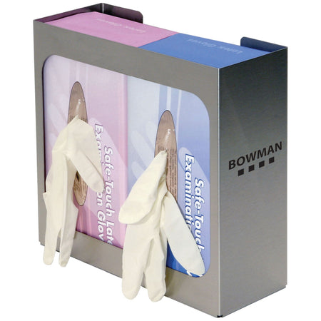 Marketlab Bowman Double Glove Dispensers - Stainless Steel