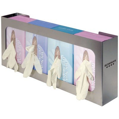 Marketlab Bowman Glove Box Dispensers - Stainless Steel