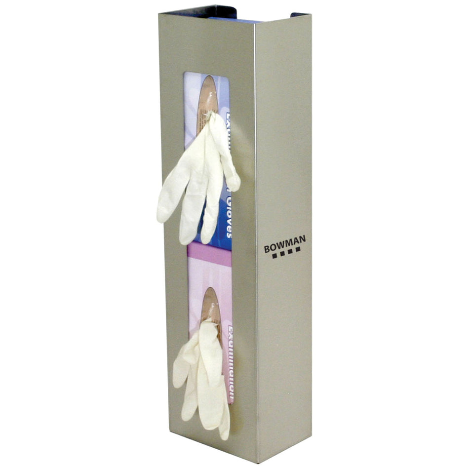 Marketlab Bowman Vertical Glove Dispensers - Double Box - Stainless Steel
