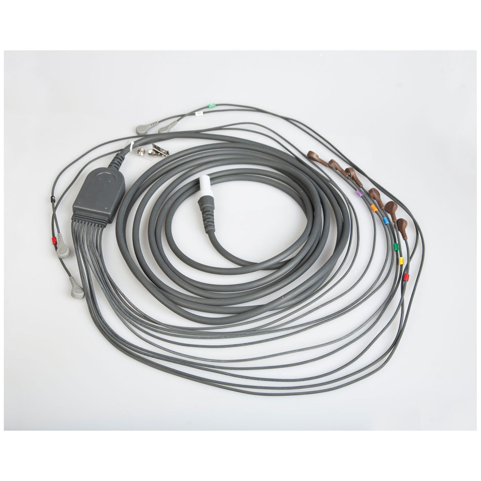 Welch Allyn Mortara Burdick Quinton Q-Stress Cardiac Stress System Accessories - Patient Cables (Snap Connection)