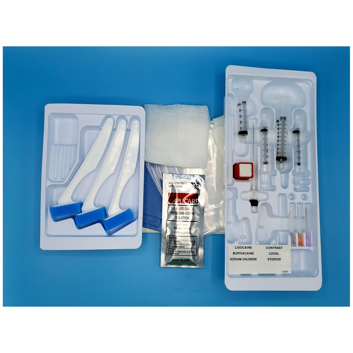 Busse Pain Management Trays - Basic Nerve Block Trays with Quicke Needle