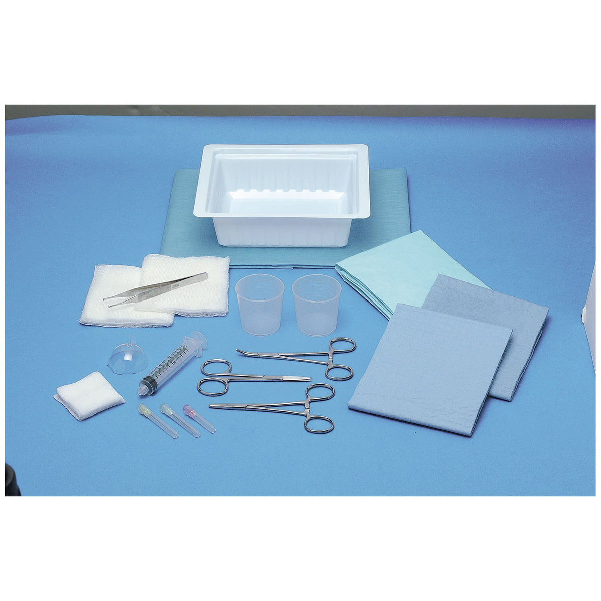 Busse ER Laceration Tray - Irrigation Splash Guard