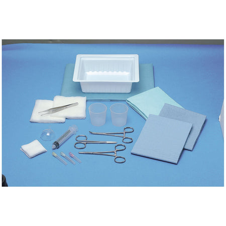 Busse ER Laceration Tray - Irrigation Splash Guard