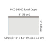 Cardinal Health Minor Procedure Drapes - Poly U-Drape, Blue
