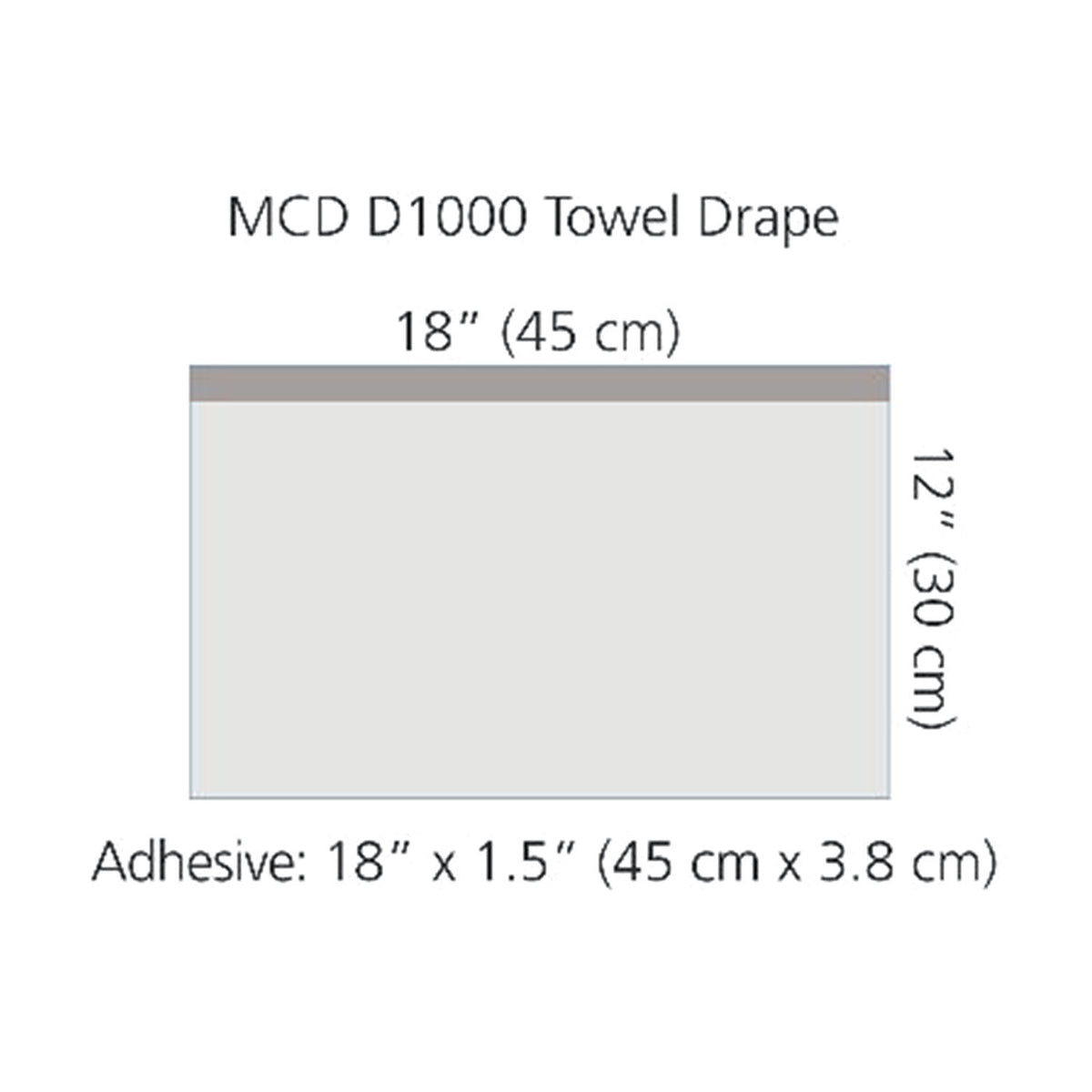 Cardinal Health Minor Procedure Drapes - Poly U-Drape, Blue