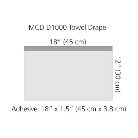 Cardinal Health Minor Procedure Drapes - Poly U-Drape, Blue