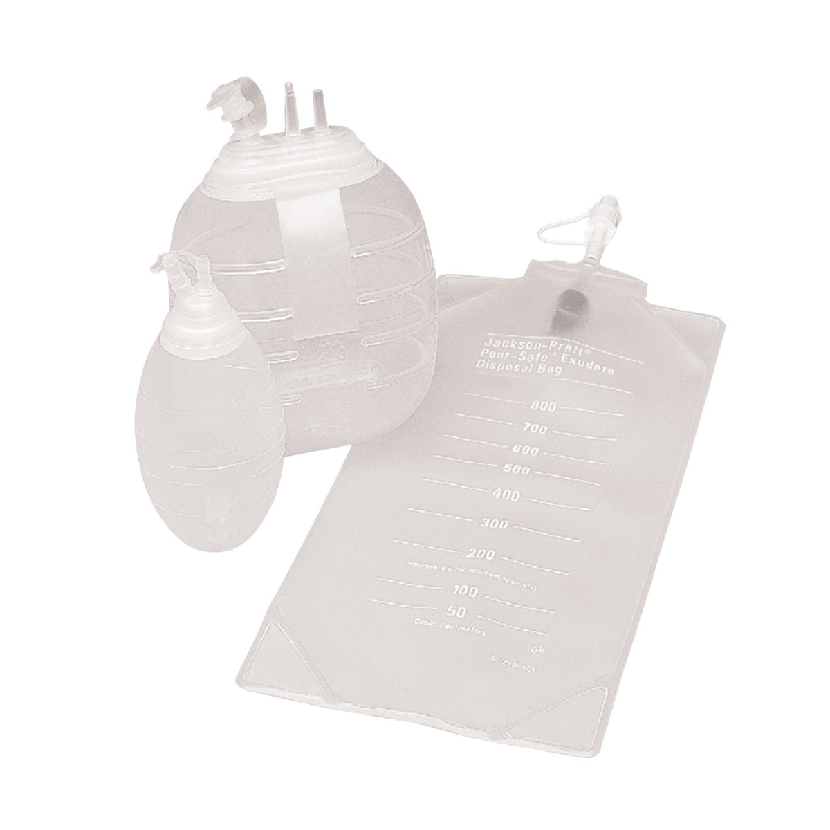 Cardinal Health Jackson-Pratt Drain Accessories - Exudate Disposal Bag (Connects to 400CC Bulb Reservoir)