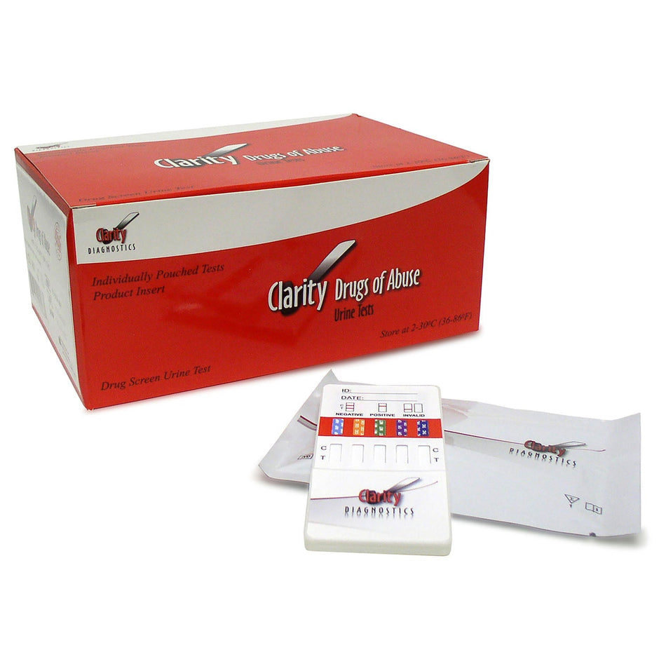 Clarity Diagnostics Drugs of Abuse - Multi-Panel Drug Tests - Dip Card (10 Panel)