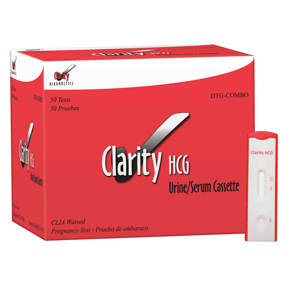 Clarity Diagnostics Pregnancy - HCG Combo Cassette