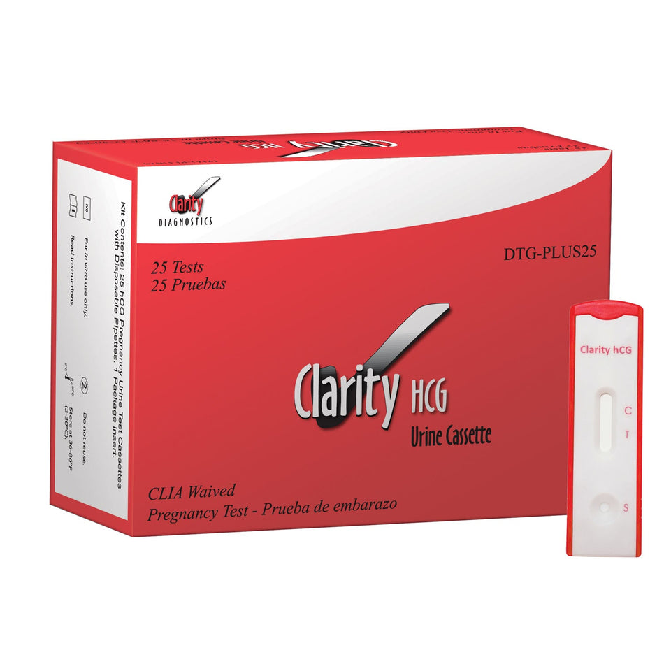 Clarity Diagnostics Pregnancy - HCG Test Cassettes