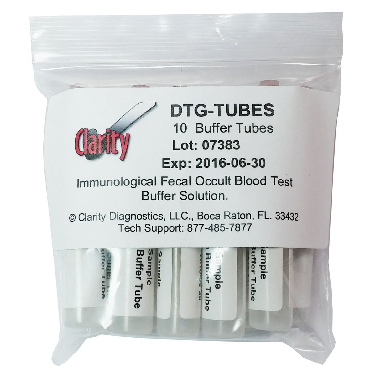 Clarity Diagnostics Specimen Collection Tubes