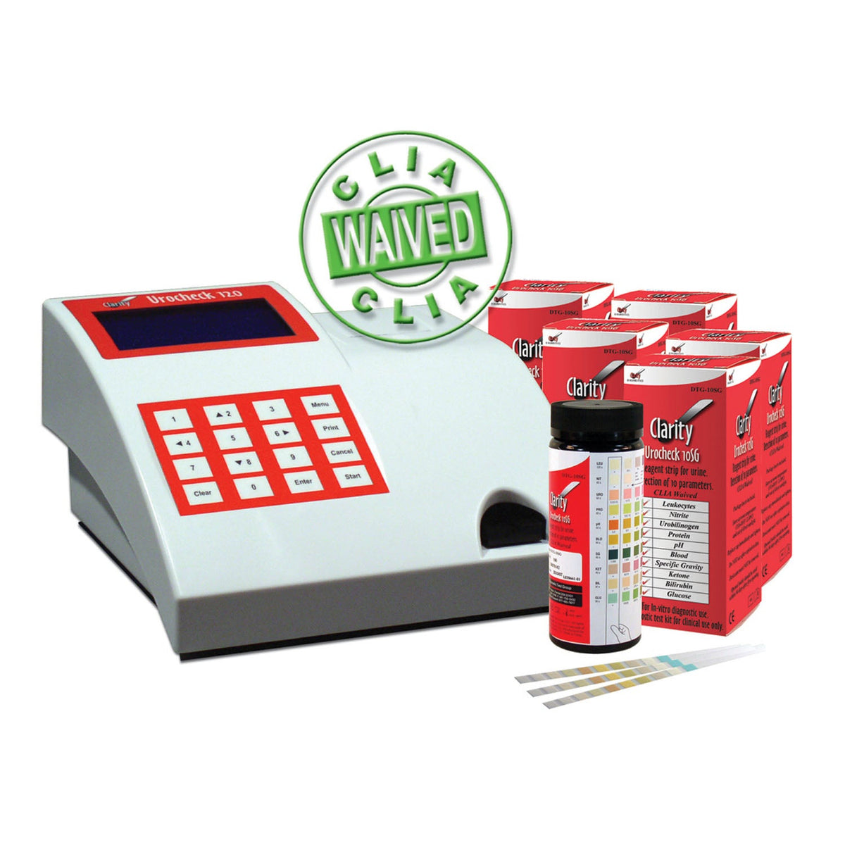 Clarity Diagnostics Urinalysis - Urocheck 120 Analyzer