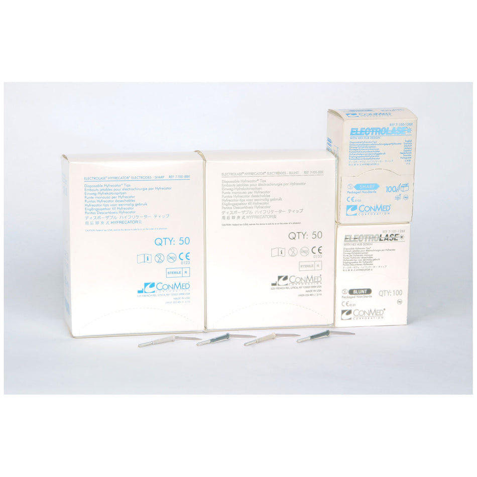 Conmed Electrolase Disposable Hyfrecator Tips - Sharp, Sterile