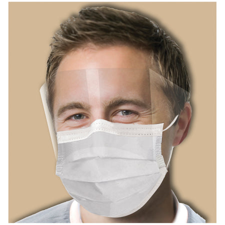 Crosstex Ultra Fogfreetm Earloop Mask with Shield