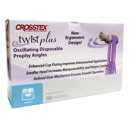 Crosstex Twist Plus Oscillating Disposable Prophy Angles - Soft Cup
