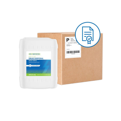 C2R Global RX Destroyer Bottles - Liquid Meds Only Formula (5 Gallon Container)