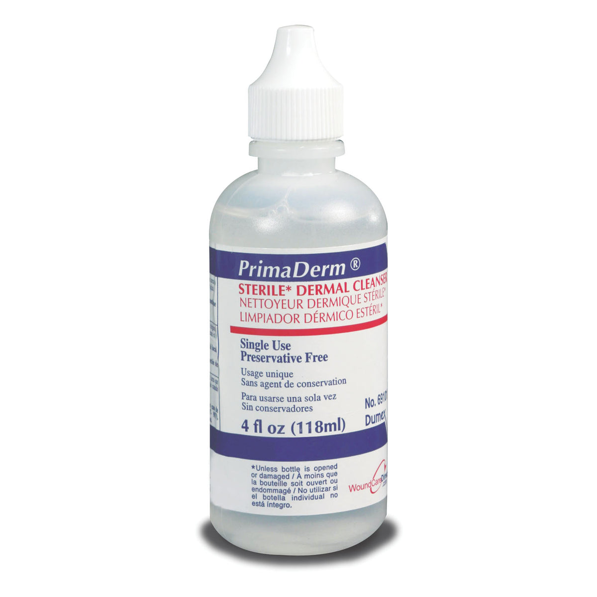Gentell Primaderm Wound Cleansers - 4.15 oz Squirt Top Bottle - Sterile