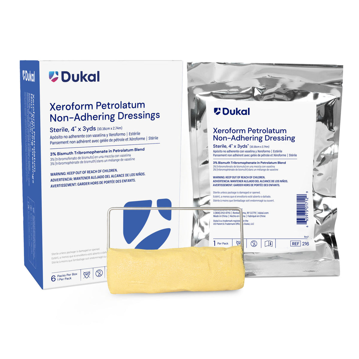 Dukal Alba Xeroform Petrolatum Gauze Dressings - Standard Packaging – image 4